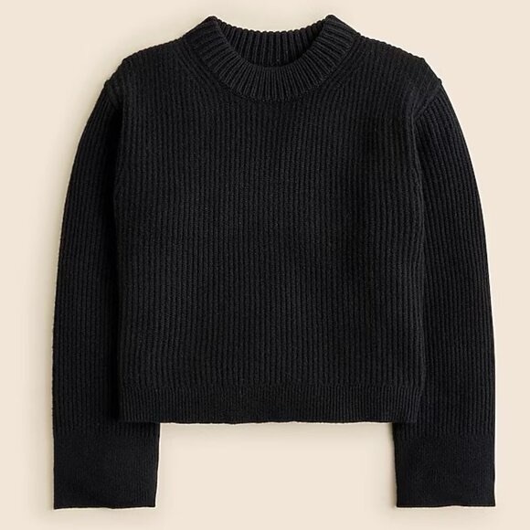 J. Crew Sweaters - J. Crew Ribbed Cashmere Cropped Sweater (Size Small)